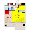 アルファコート綾瀬3 1LDKの間取り