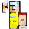 オキ　テラス 1LDKの間取り