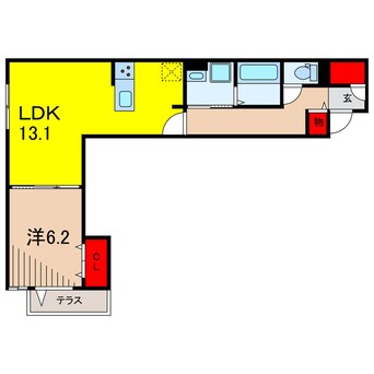 間取図 ラウレア六町