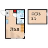 ソレイユ北綾瀬 1Rの間取り