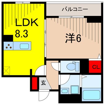 間取図 ルリアン谷中