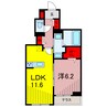 ミル　タンドレス 1LDKの間取り