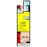 ルリアン綾瀬Ⅱ 1LDKの間取り