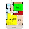 フレール堀切3 2LDKの間取り