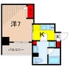 ラフィスタ金町 1Kの間取り