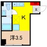 葛飾区亀有5丁目新築マンション 1Rの間取り