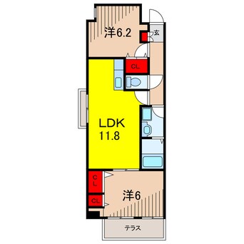 間取図 アグリーブル南水元