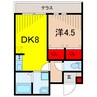 クルール エスポワール ネオ 1DKの間取り