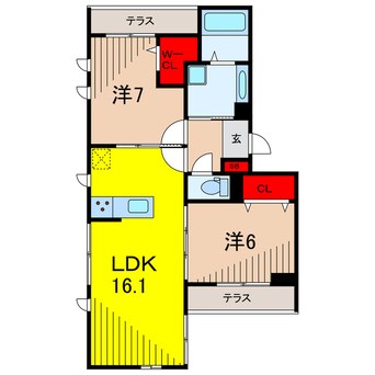 間取図 Riziere六町