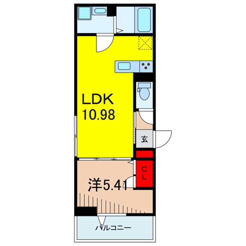 間取図 仮）D-room堀切1丁目