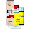 仮）D-room堀切1丁目 2LDKの間取り