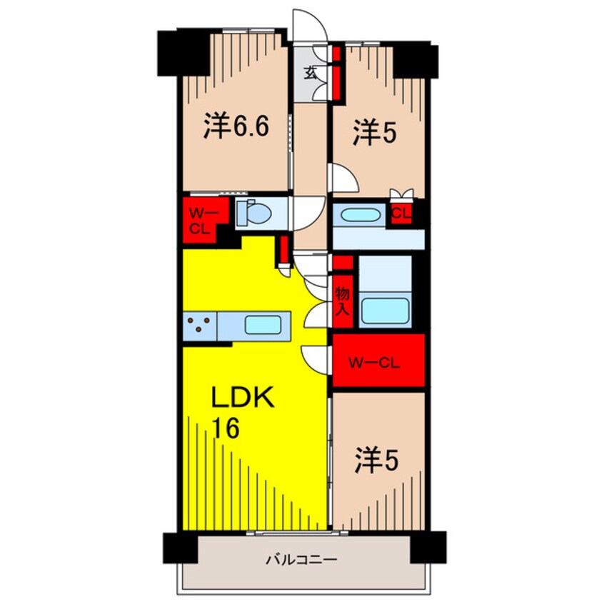 間取図 クラッシィハウス亀有