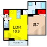 グラナーデ西加平 1LDKの間取り