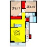 アステールⅡ 2LDKの間取り