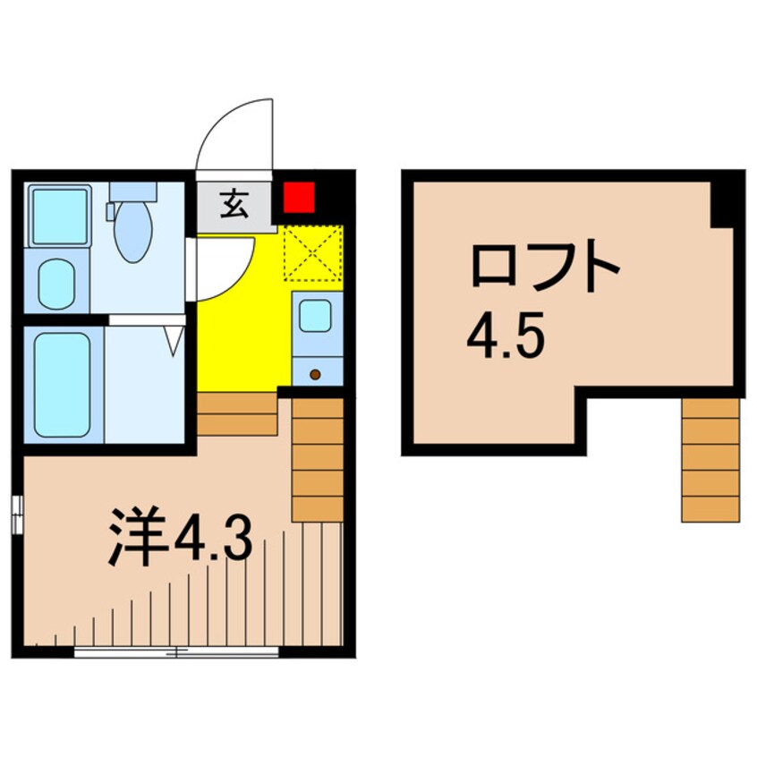 間取図 ハーモニーテラス中川Ⅱ