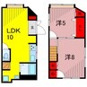 亀有2丁目戸建 2LDKの間取り