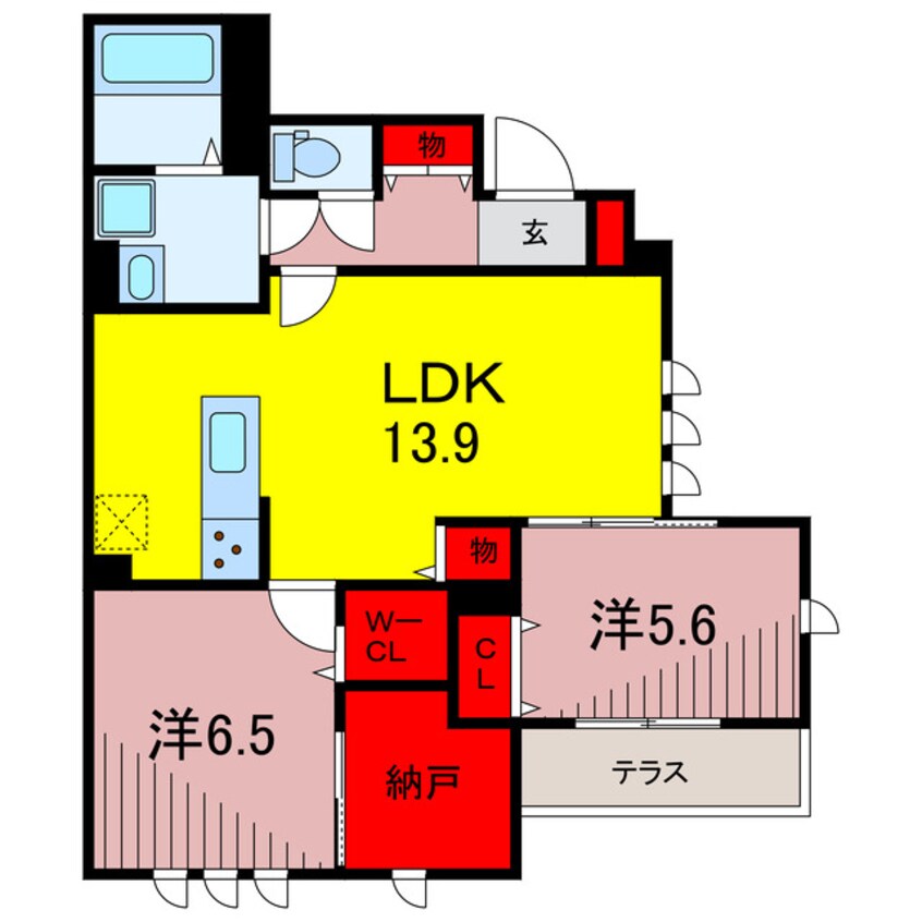 間取図 ルーミー六町