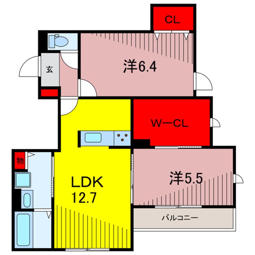 間取図 ルーミー六町