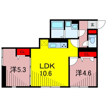 間取図 グラナーデ六町Ⅱ