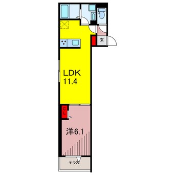 間取図 グラナーデ六町Ⅱ