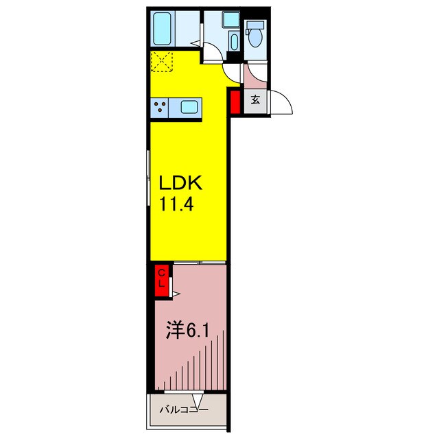 間取り図 グラナーデ六町Ⅱ