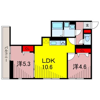 間取図 グラナーデ六町Ⅱ