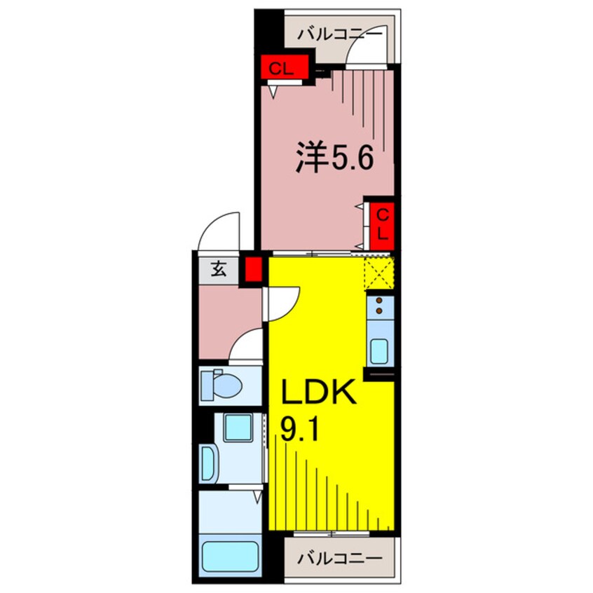 間取図 ベルハイツ