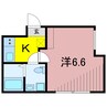 オーロ金町 1Kの間取り