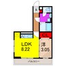 エクセリア南花畑Ⅱ 1LDKの間取り