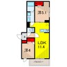 グラナーデ金町 2LDKの間取り