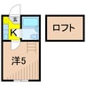プラザドゥソノラ 1Kの間取り