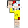 セレスティア六町Ⅱ 2LDKの間取り