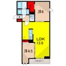 セレスティア六町Ⅱ 2LDKの間取り