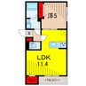 グラナーデ東水元 1LDKの間取り