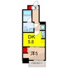 クラリティア綾瀬 1DKの間取り