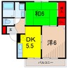 ファーストコート 2DKの間取り