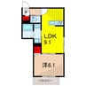 仮称）D-ROOM青井3丁目PJ　A棟 1LDKの間取り
