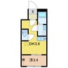 コンフォール高柳 1Kの間取り