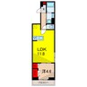 セレスティア大谷田Ⅱ 1LDKの間取り