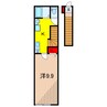 Olive Terrace西亀有 1Kの間取り