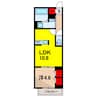 仮）D-ROOM白鳥4丁目 1LDKの間取り
