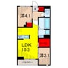 仮）D-ROOM白鳥4丁目 2LDKの間取り
