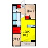 仮）D-ROOM白鳥4丁目 2LDKの間取り