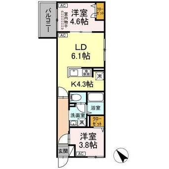 間取図 セレスティア白鳥