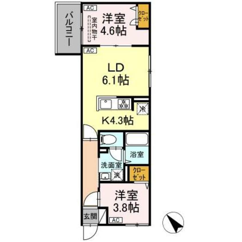 間取図 セレスティア白鳥