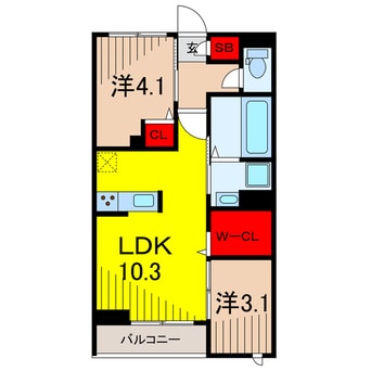 間取図 セレスティア白鳥