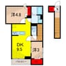 D-room柴又6丁目PJ 2DKの間取り