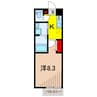 サンハイム 1Kの間取り