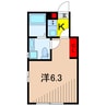 Belle Vie亀有 1Kの間取り