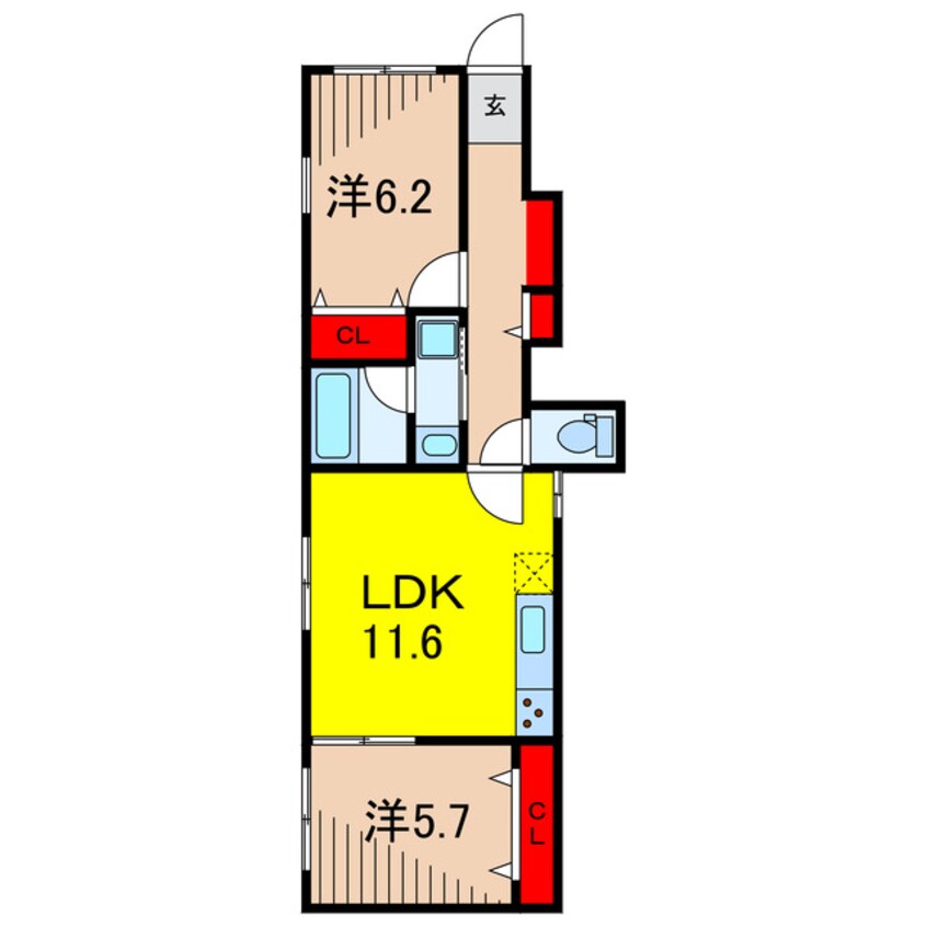 間取図 ヴィヴァンテY
